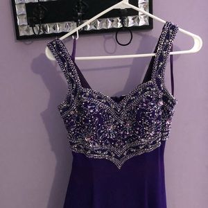 Purple prom dress